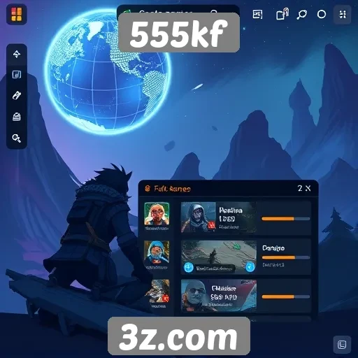 Interface de usuário do 555kf e sua experiência de navegação